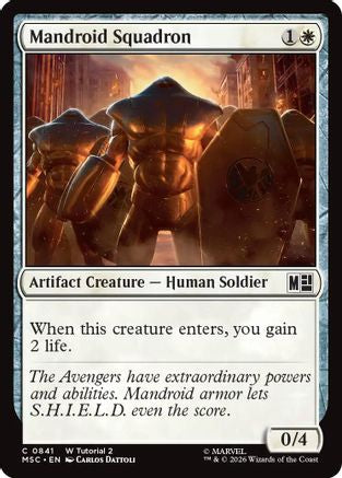Mandroid Squadron (0841) (MSC-841) - Commander: Marvel Super Heroes-1