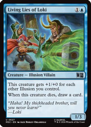 Living Lies of Loki (MSC-627) - Commander: Marvel Super Heroes Foil-1