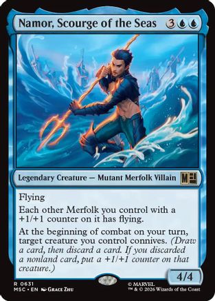 Namor, Scourge of the Seas (MSC-631) - Commander: Marvel Super Heroes Foil-1