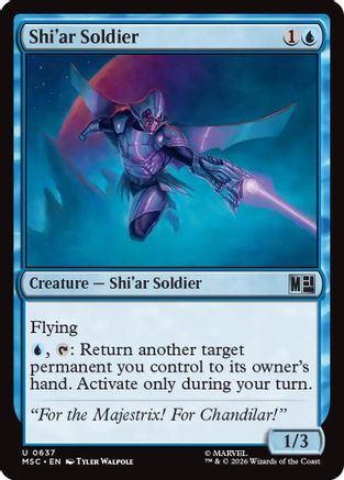 Shi'ar Soldier (MSC-637) - Commander: Marvel Super Heroes Foil-1