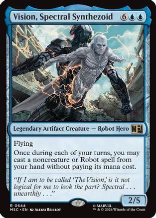 Vision, Spectral Synthezoid (MSC-644) - Commander: Marvel Super Heroes Foil-1