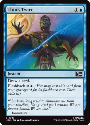 Think Twice (MSC-787) - Commander: Marvel Super Heroes Foil-1