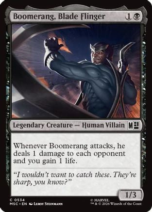 Boomerang, Blade Flinger (MSC-534) - Commander: Marvel Super Heroes Foil-1