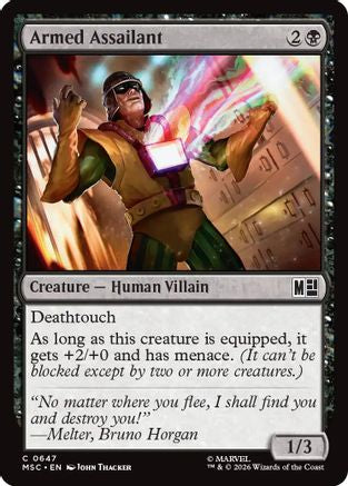 Armed Assailant (MSC-647) - Commander: Marvel Super Heroes Foil-1
