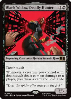 Black Widow, Deadly Hunter (MSC-648) - Commander: Marvel Super Heroes-1