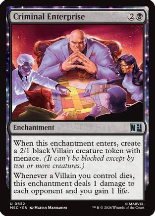 Criminal Enterprise (MSC-652) - Commander: Marvel Super Heroes-1
