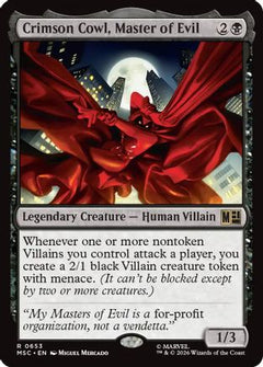 Crimson Cowl, Master of Evil (MSC-653) - Commander: Marvel Super Heroes-1
