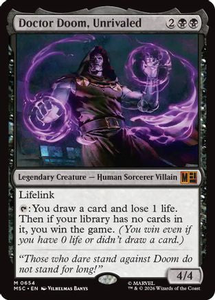 Doctor Doom, Unrivaled (MSC-654) - Commander: Marvel Super Heroes-1