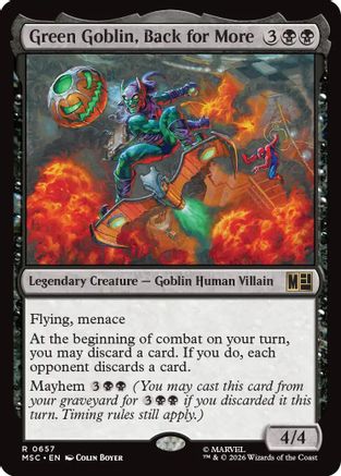Green Goblin, Back for More (MSC-657) - Commander: Marvel Super Heroes-1