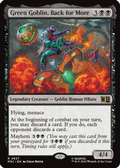 Green Goblin, Back for More (MSC-657) - Commander: Marvel Super Heroes Foil-1