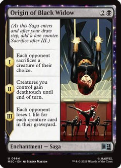 Origin of Black Widow (MSC-664) - Commander: Marvel Super Heroes Foil-1