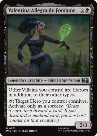 Valentina Allegra de Fontaine (MSC-671) - Commander: Marvel Super Heroes Foil-1