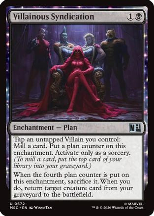 Villainous Syndication (MSC-672) - Commander: Marvel Super Heroes Foil-1