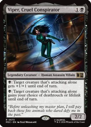 Viper, Cruel Conspirator (MSC-673) - Commander: Marvel Super Heroes Foil-1