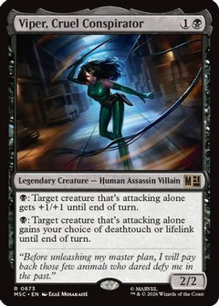 Viper, Cruel Conspirator (MSC-673) - Commander: Marvel Super Heroes Foil-1