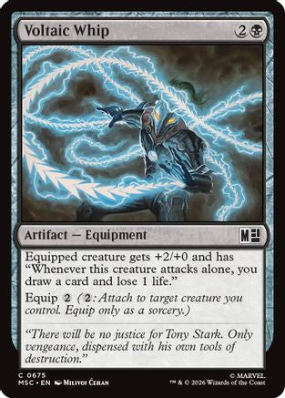 Voltaic Whip (MSC-675) - Commander: Marvel Super Heroes Foil-1