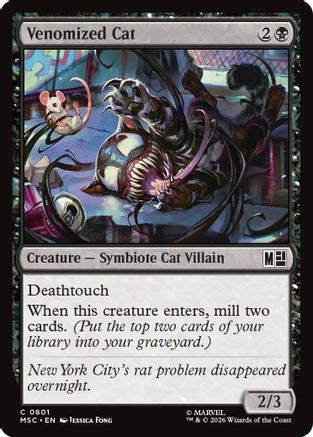 Venomized Cat (MSC-801) - Commander: Marvel Super Heroes Foil-1