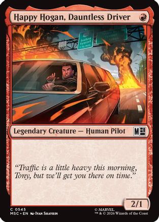 Happy Hogan, Dauntless Driver (0545) (MSC-545) - Commander: Marvel Super Heroes Foil-1