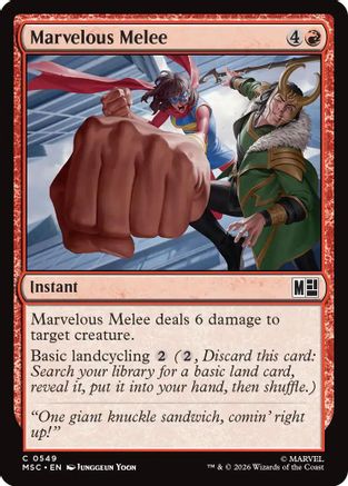 Marvelous Melee (MSC-549) - Commander: Marvel Super Heroes-1