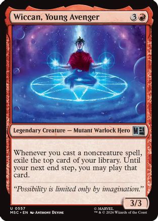 Wiccan, Young Avenger (MSC-557) - Commander: Marvel Super Heroes Foil-1