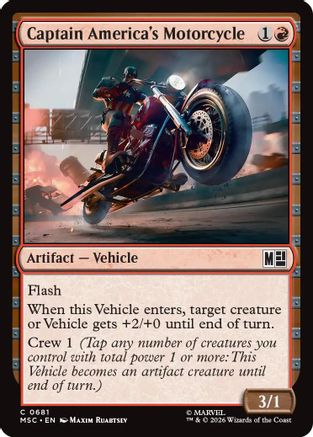 Captain America's Motorcycle (MSC-681) - Commander: Marvel Super Heroes-1