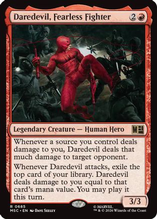Daredevil, Fearless Fighter (MSC-685) - Commander: Marvel Super Heroes-1