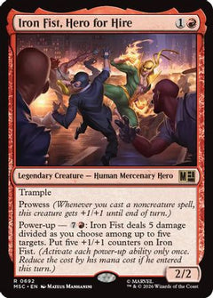 Iron Fist, Hero for Hire (MSC-692) - Commander: Marvel Super Heroes-1