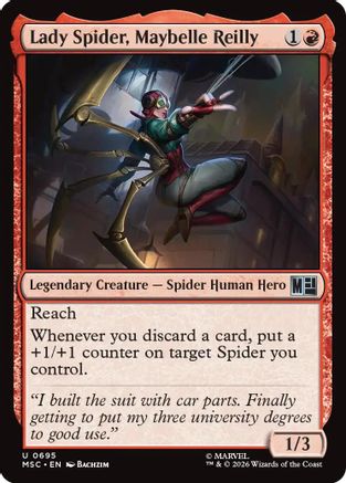Lady Spider, Maybelle Reilly (MSC-695) - Commander: Marvel Super Heroes Foil-1