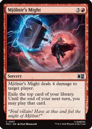 Mjollnir's Might (MSC-697) - Commander: Marvel Super Heroes-1