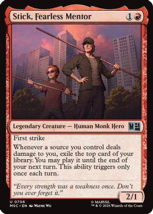 Stick, Fearless Mentor (MSC-706) - Commander: Marvel Super Heroes-1