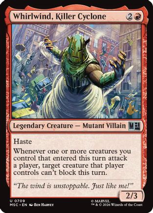 Whirlwind, Killer Cyclone (MSC-709) - Commander: Marvel Super Heroes Foil-1