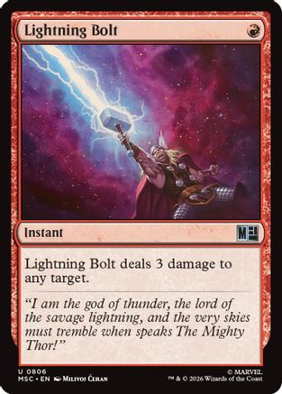 Lightning Bolt (MSC-806) - Commander: Marvel Super Heroes Foil-1