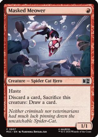Masked Meower (MSC-807) - Commander: Marvel Super Heroes Foil-1