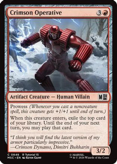 Crimson Operative (MSC-848) - Commander: Marvel Super Heroes-1