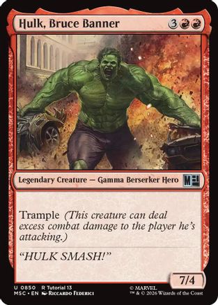 Hulk, Bruce Banner (0850) (MSC-850) - Commander: Marvel Super Heroes-1