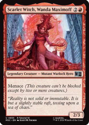 Scarlet Witch, Wanda Maximoff (0855) (MSC-855) - Commander: Marvel Super Heroes-1