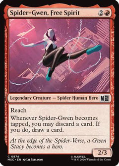 Spider-Gwen, Free Spirit (MSC-874) - Commander: Marvel Super Heroes Foil-1