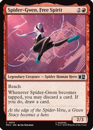 Spider-Gwen, Free Spirit (MSC-874) - Commander: Marvel Super Heroes Foil-1