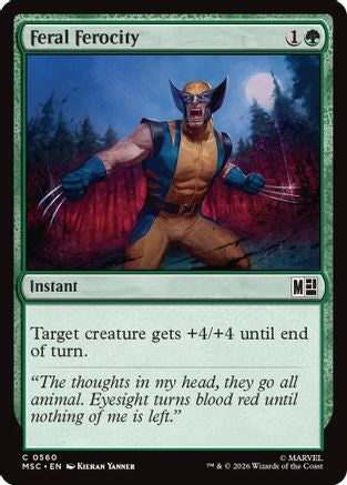 Feral Ferocity (MSC-560) - Commander: Marvel Super Heroes Foil-1