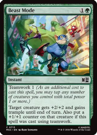 Beast Mode (MSC-713) - Commander: Marvel Super Heroes Foil-1