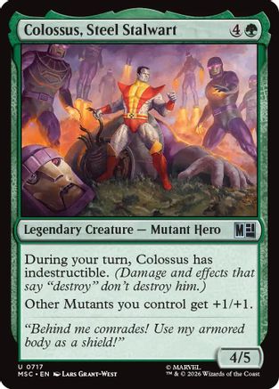 Colossus, Steel Stalwart (MSC-717) - Commander: Marvel Super Heroes-1