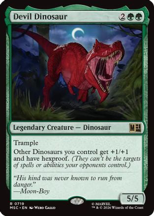 Devil Dinosaur (MSC-719) - Commander: Marvel Super Heroes Foil-1