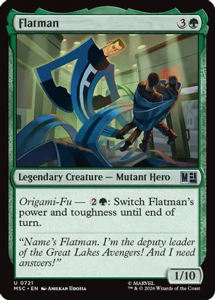 Flatman (MSC-721) - Commander: Marvel Super Heroes Foil-1