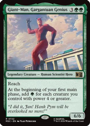 Giant-Man, Gargantuan Genius (MSC-722) - Commander: Marvel Super Heroes Foil-1