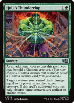 Hulk's Thunderclap (MSC-725) - Commander: Marvel Super Heroes Foil-1