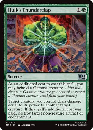 Hulk's Thunderclap (MSC-725) - Commander: Marvel Super Heroes Foil-1