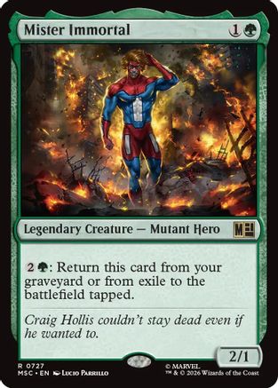 Mister Immortal (MSC-727) - Commander: Marvel Super Heroes Foil-1