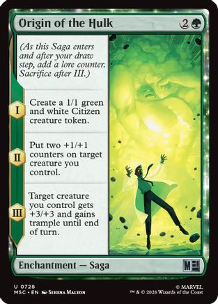 Origin of the Hulk (MSC-728) - Commander: Marvel Super Heroes-1