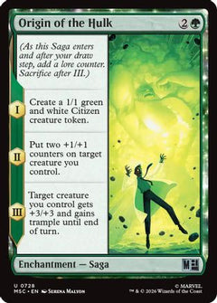 Origin of the Hulk (MSC-728) - Commander: Marvel Super Heroes Foil-1