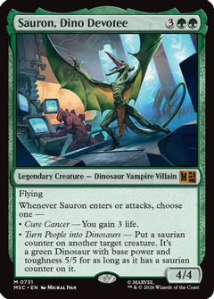 Sauron, Dino Devotee (MSC-731) - Commander: Marvel Super Heroes-1